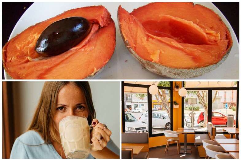 La fruta de moda Mamey se puede degustar en forma de zumo en Natural Burger Telde (Foto TA)
